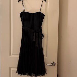 JS Collections Black Pleated Dress